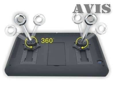 Навесной монитор на подголовник AVIS AVS0933T 9" c DVD (серый)